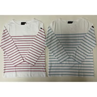 Leminor  panel boder  T shirt 七分袖（薄手）20ゲージ