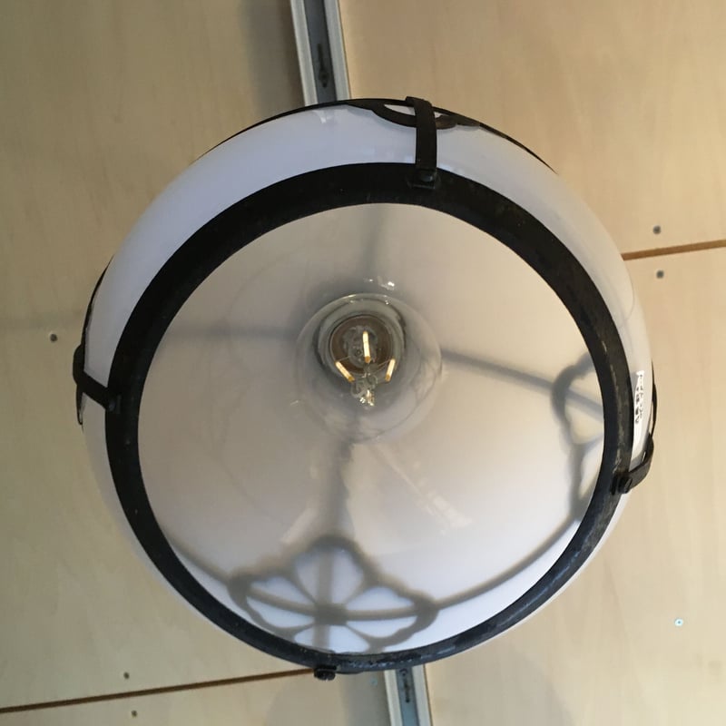 古い 照明 乳白ガラス アンティーク 昭和レトロ 大正ロマン 吊り下げ