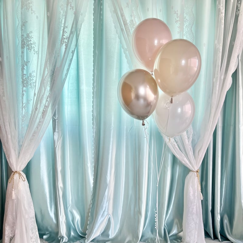 4BR4 バルーン束 色が選べる♪ヘリウム入り浮かせてお届け | ohana balloon