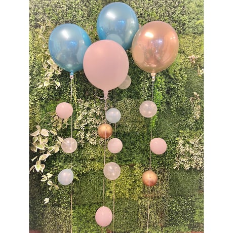 D-7 round balloon 4本セット   色が選べる♪ヘリウム入り浮かせてお届け