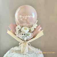 HBS-64 celeste バルーンフラワーブーケ Lサイズ | ohana balloon