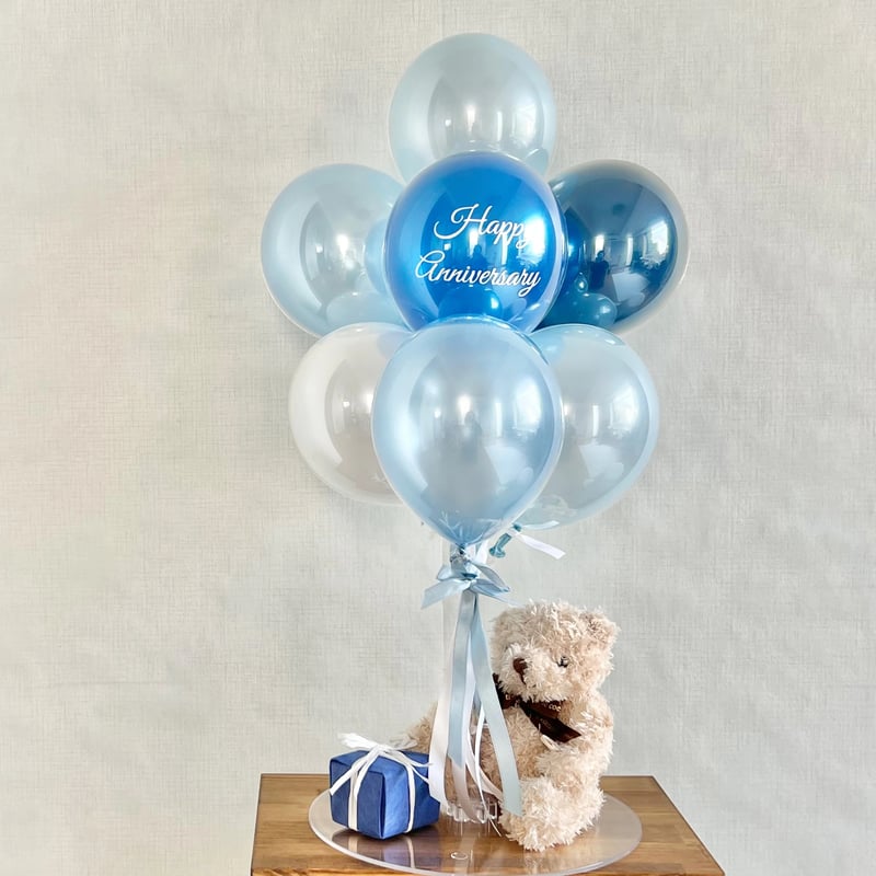 Message balloon & Bear バルーン色変更可♪ | ohana balloon