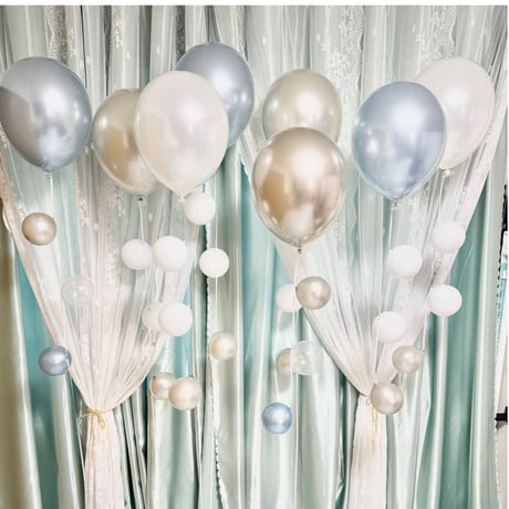 バルーンギフト  ヘリウム入りバルーン｜誕生日・結婚式・推し活｜4BR-8  気泡風バルーン8本セット  色が選べる♪
