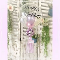 T4B-FF ミニバルーン入りフラワー Ssize   色が選べる♪ヘリウム入り浮かせてお届け