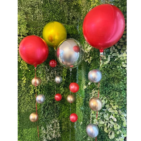 D-7 round balloon 4本セット   色が選べる♪ヘリウム入り浮かせてお届け