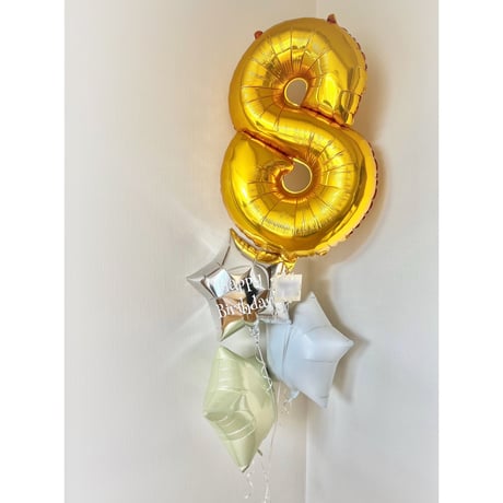 D-13  Number plus  色が選べる♪ヘリウム入り浮かせてお届け