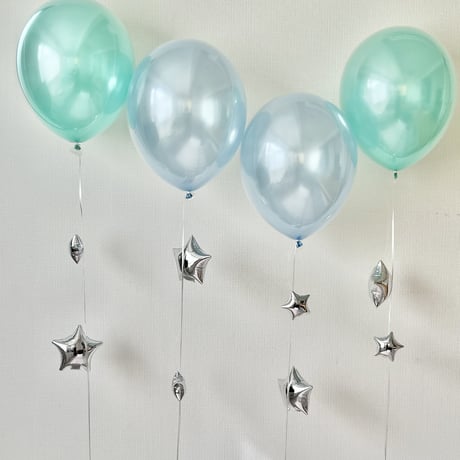D-8 スターデコレーション4本セット   色が選べる♪ヘリウム入り浮かせてお届け