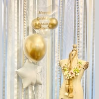 TH-4BR-S ハートバブルスター　ヘリウム入り浮かせてお届け