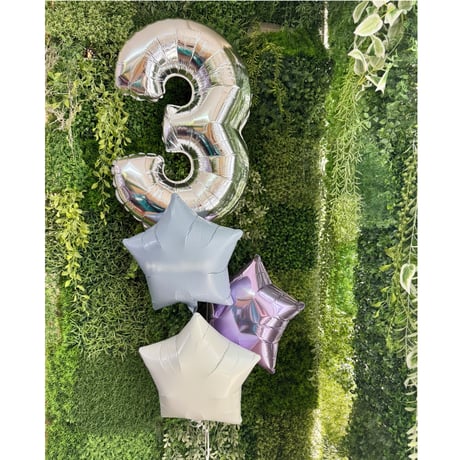 D-13  Number plus  色が選べる♪ヘリウム入り浮かせてお届け