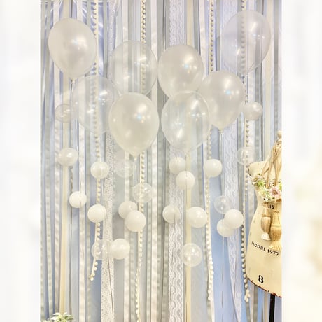バルーンギフト  ヘリウム入りバルーン｜誕生日・結婚式・推し活｜4BR-8  気泡風バルーン8本セット  色が選べる♪