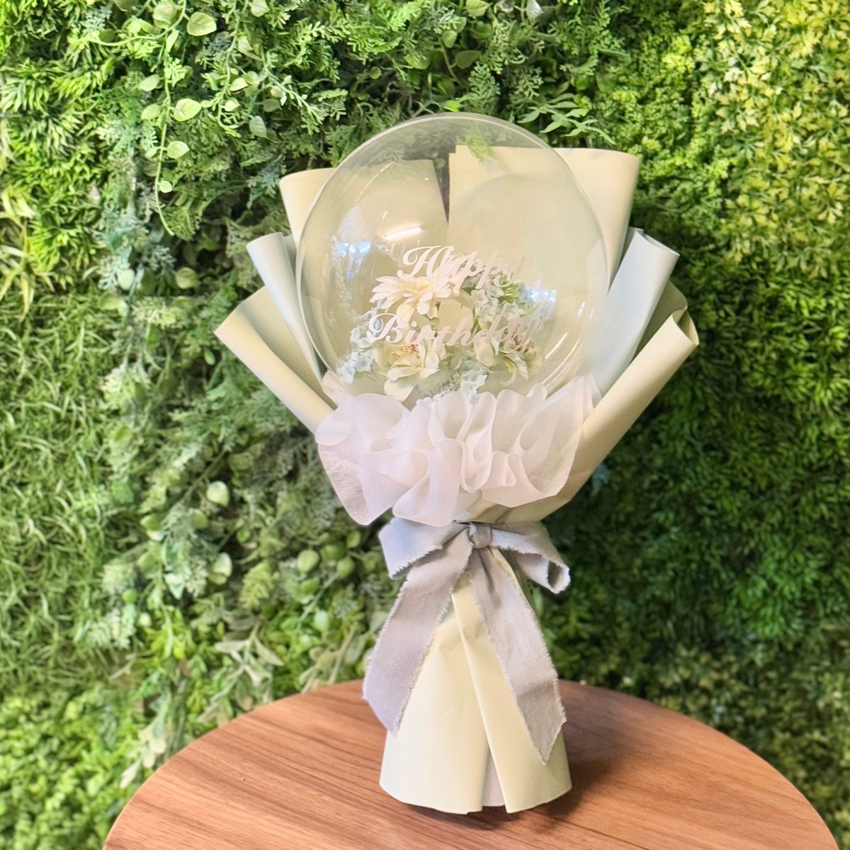 さーな、バルーンブーケ Pearl Blue × Green バルーンブーケ | Salloon サルーン