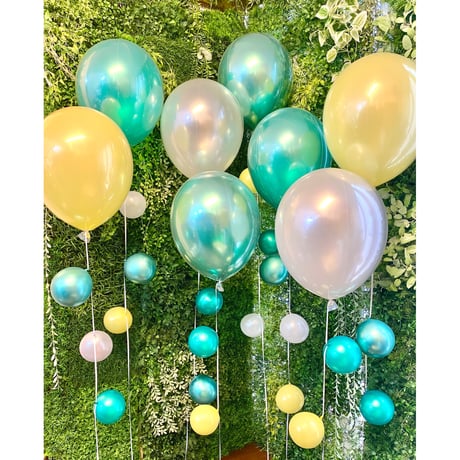 バルーンギフト  ヘリウム入りバルーン｜誕生日・結婚式・推し活｜4BR-8  気泡風バルーン8本セット  色が選べる♪