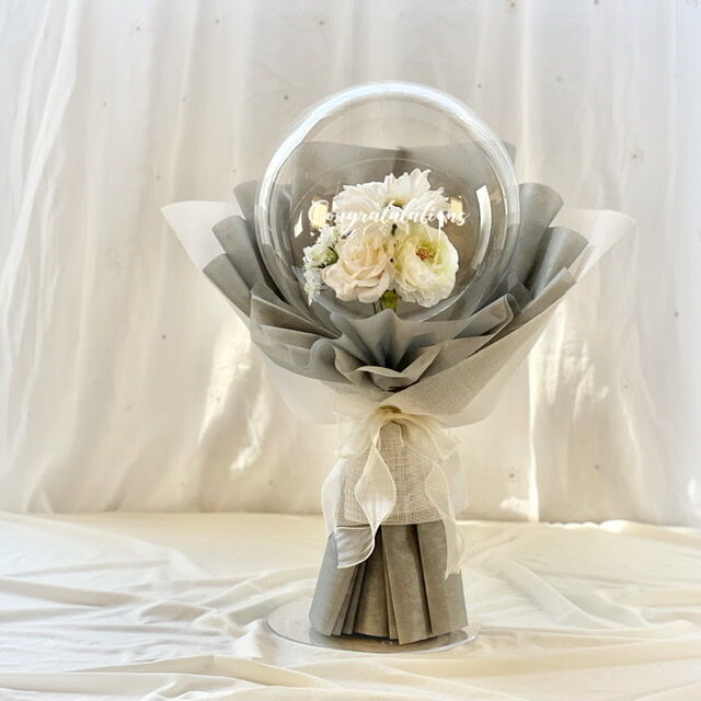 HBS-69 Color ラッピング色選べる♪ バルーンフラワーブーケ L