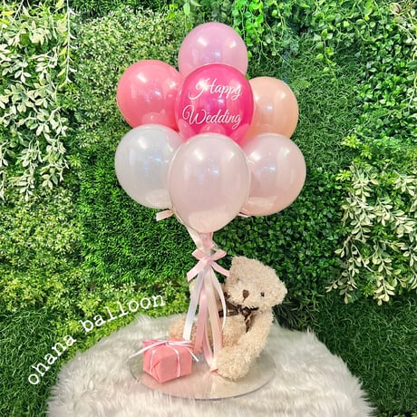 Message balloon & Bear  バルーン色変更可♪