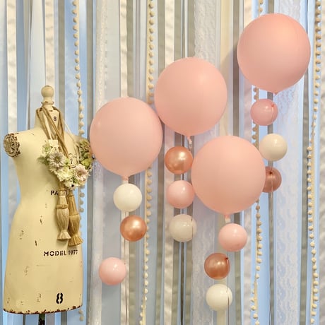 D-7 round balloon 4本セット   色が選べる♪ヘリウム入り浮かせてお届け