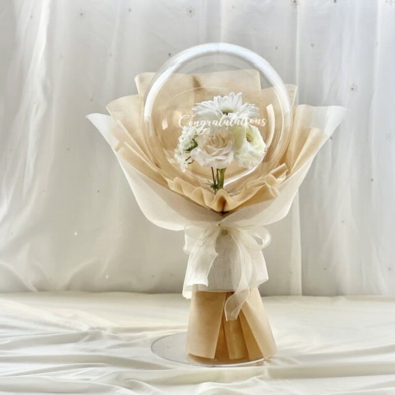 HBS-69 Color ラッピング色選べる♪ バルーンフラワーブーケ L