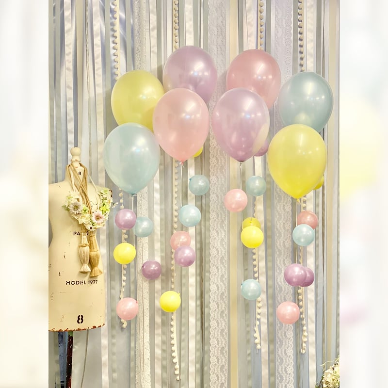 4BR-8 気泡風バルーン8本セット 色が選べる♪ヘリウム入り浮かせてお