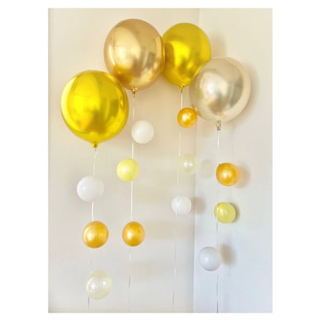 D-7 round balloon 4本セット   色が選べる♪ヘリウム入り浮かせてお届け