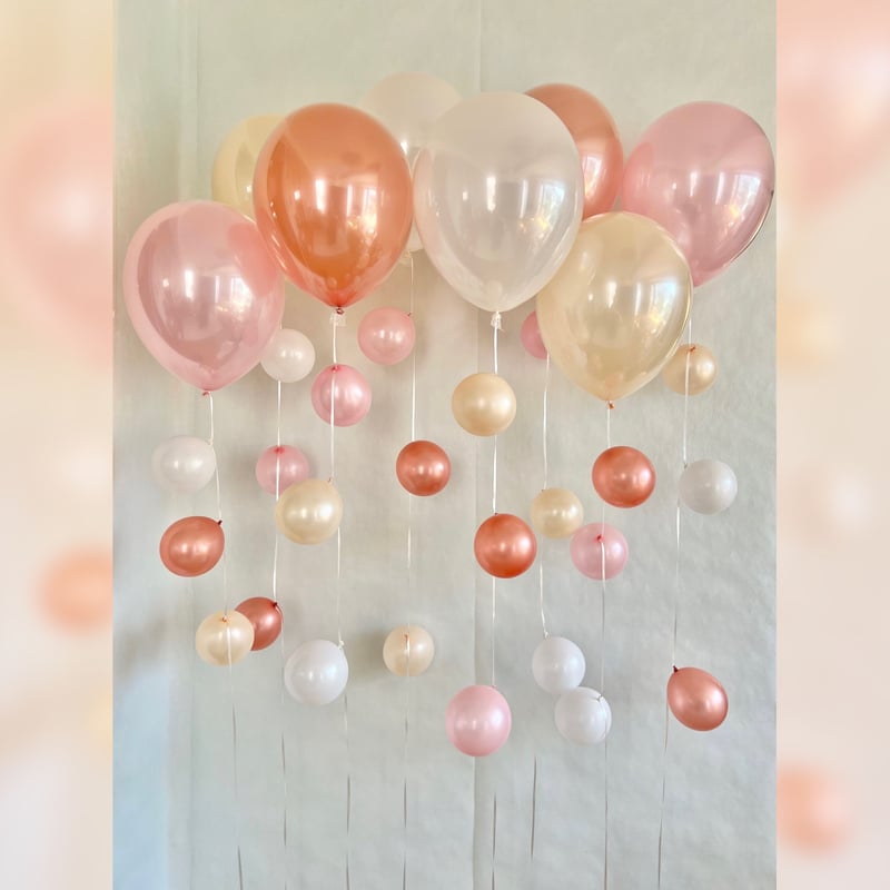 4BR-8 気泡風バルーン8本セット 色が選べる♪ヘリウム入り浮かせてお