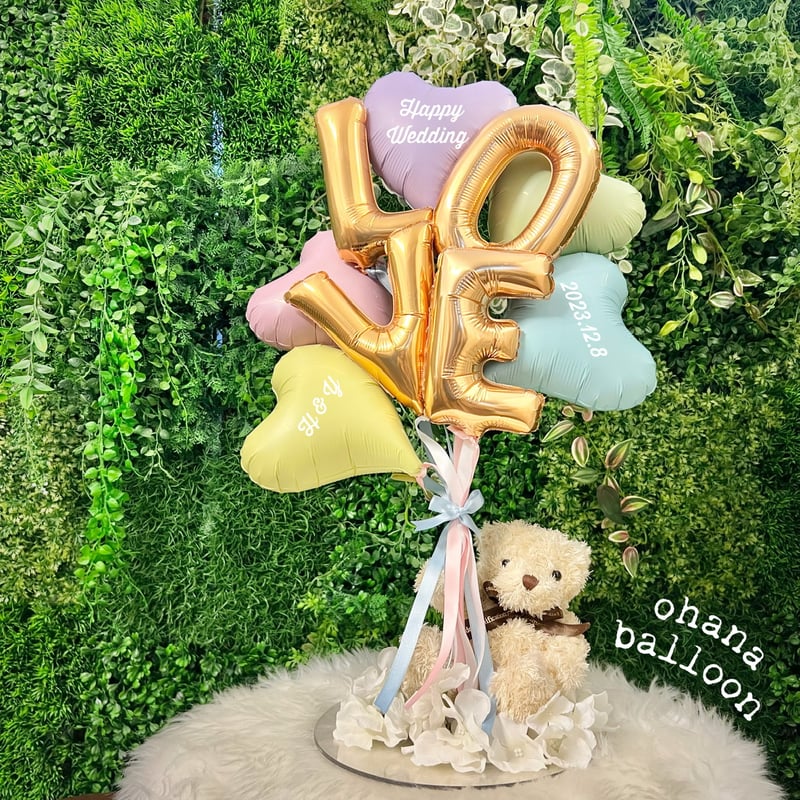 LOVE Balloon&Bear 色が選べる♪ | ohana balloon