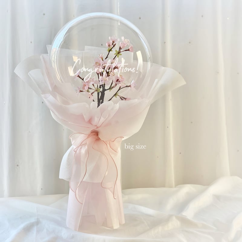 HBS-31 桜 バルーンフラワーブーケ Lサイズ | ohana balloon HBS-31 桜 バルーンフラワーブーケ Lサイズ | ohana balloon