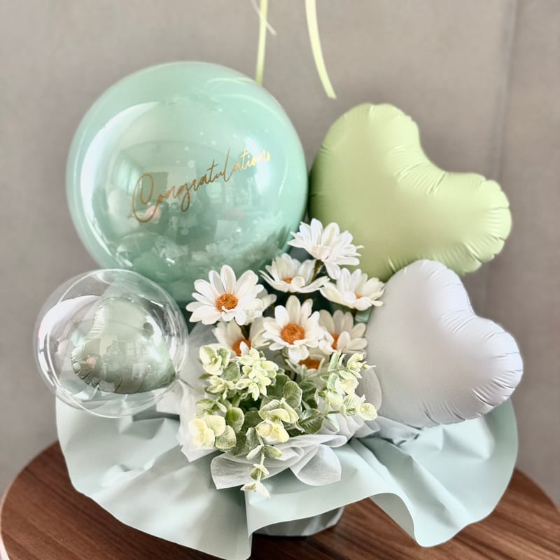 2wayバルーンギフト - ナチュラルグリーン - Floating Garden | oha