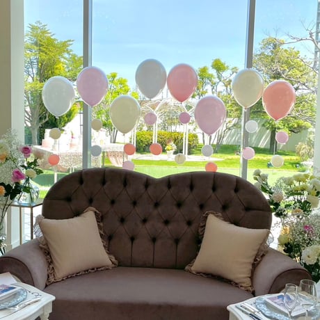 バルーンギフト  ヘリウム入りバルーン｜誕生日・結婚式・推し活｜4BR-8  気泡風バルーン8本セット  色が選べる♪
