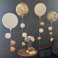 D-7 round balloon 4本セット   色が選べる♪ヘリウム入り浮かせてお届け