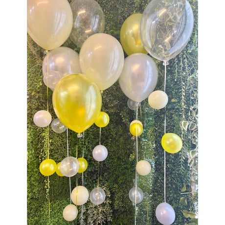 バルーンギフト  ヘリウム入りバルーン｜誕生日・結婚式・推し活｜4BR-8  気泡風バルーン8本セット  色が選べる♪