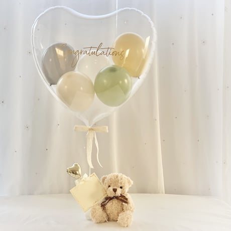 名入れ  バルーンギフト  くま｜誕生日・出産祝い・結婚祝い｜TH-B  くまchanからの贈り物