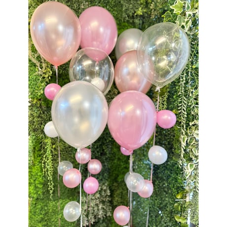 バルーンギフト  ヘリウム入りバルーン｜誕生日・結婚式・推し活｜4BR-8  気泡風バルーン8本セット  色が選べる♪