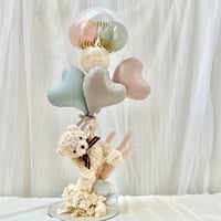 Flying bear 〖 nuance color  〗　バルーン&花  色が選べる♪