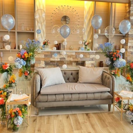 バルーンギフト  ヘリウム入りバルーン｜誕生日・結婚式・推し活｜4BR-8  気泡風バルーン8本セット  色が選べる♪