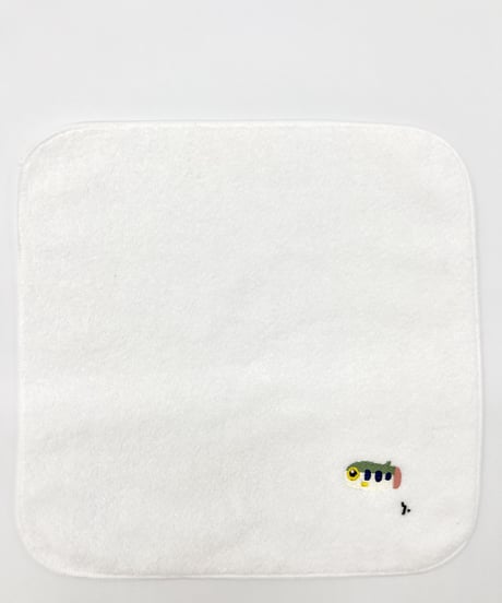綿刺繍プチタオル　ヤマメ