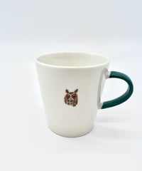 イラスト入りマグカップ　トラフズク
