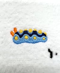 綿刺繍プチタオル　ウミウシ