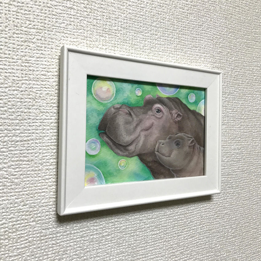 カバの親子 | でざき工房