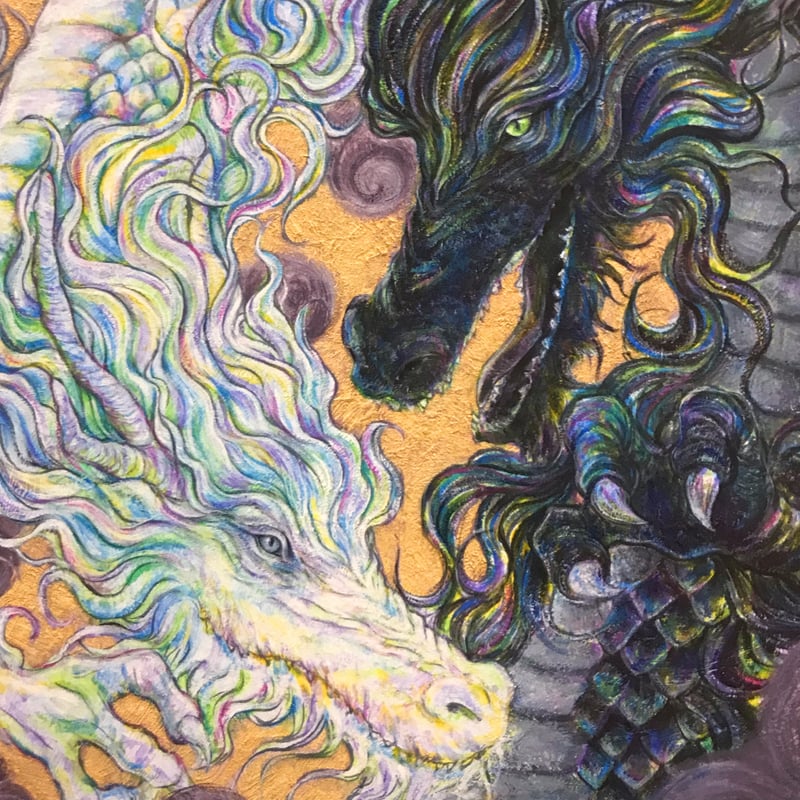 陰陽の龍（複製画） | でざき工房