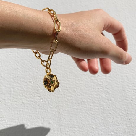 Petunia Bracelet (green tourmaline)