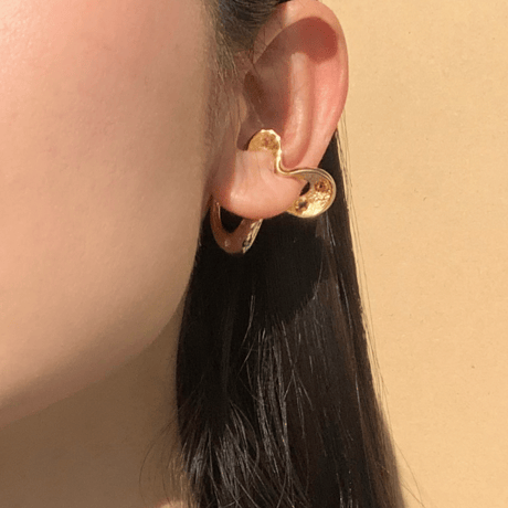 Floral Earcuff (citrin)