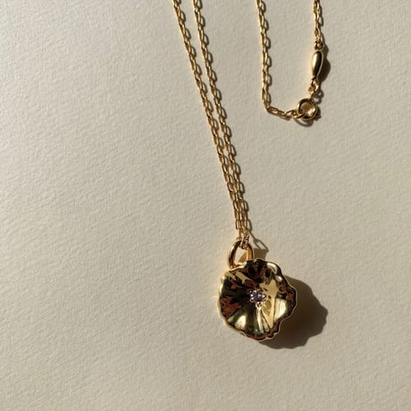 Petunia Necklace (pink sapphire)