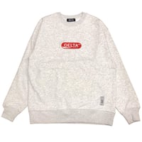 DECK LOGO CREW SWEAT "COKE" ASH