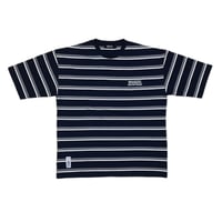 BIG SILHOUTTE BORDER T-SHIRT ”NAVY"