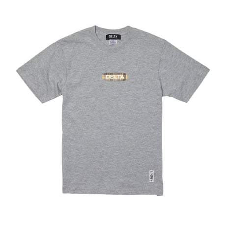 DECK LOGO T-SHIRT "TARTAN" GREY
