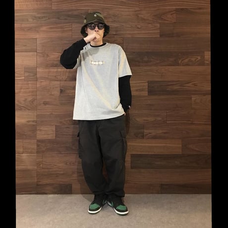 DECK LOGO T-SHIRT "TARTAN" GREY