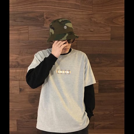 DECK LOGO T-SHIRT "TARTAN" GREY