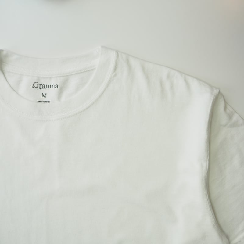 Tシャツ ガーメントダイ ホワイト | Granma