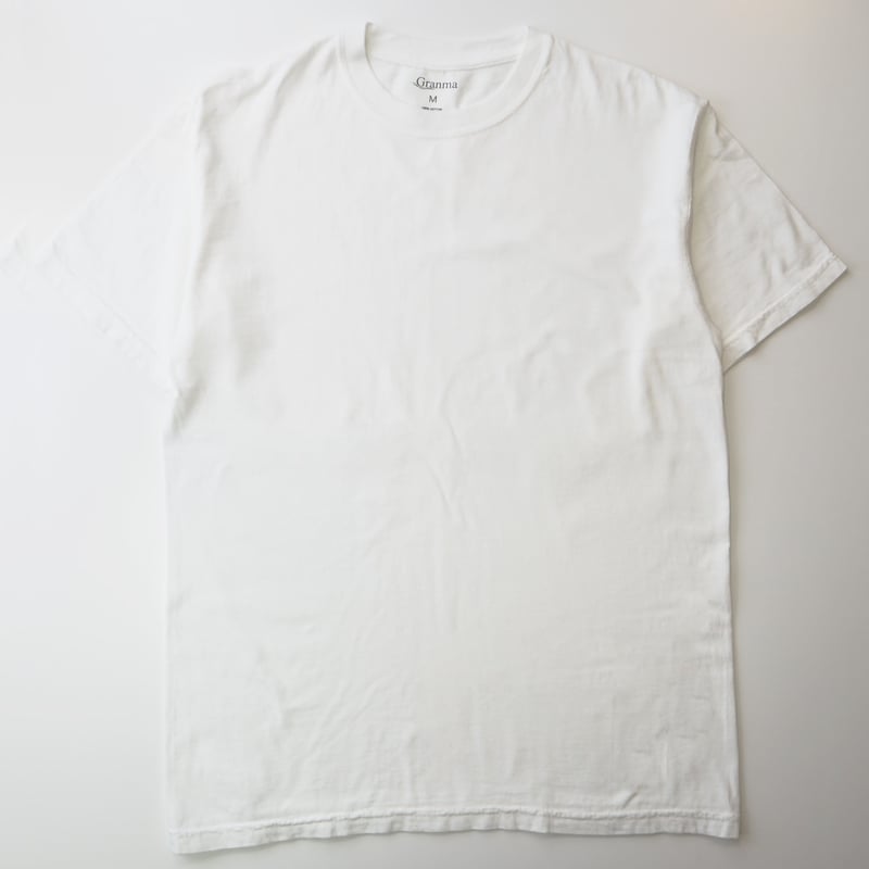 Tシャツ ガーメントダイ ホワイト | Granma