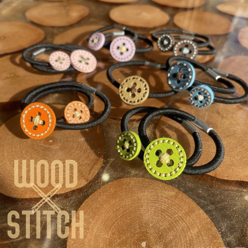 ヘアゴム】ウッドボタン | hazaiLAB. ONLINE SHOP