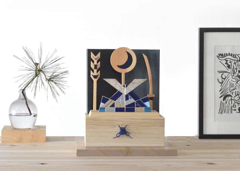 水引 日月兜 ［藍 Ai］ | RITUAL STORE